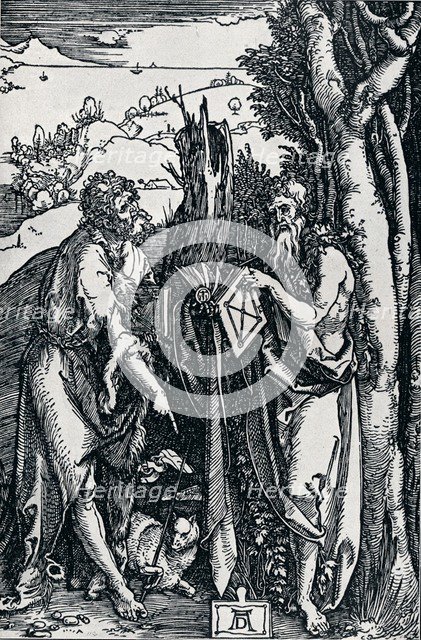 'St John the Baptist and St Onuphrius', 1504 (1906). Artist: Albrecht Durer.