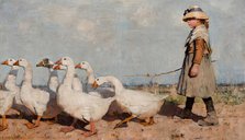 To Pastures New, 1883. Creator: Sir James Guthrie.