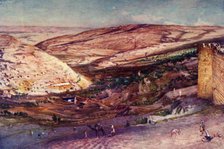 'Meeting of the Valleys of Hinnom and Jehoshaphat, from the Eastern Walls of Zion', 1902. Creator: John Fulleylove.