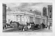 The Bank of England, City of London, c1830. Artist: Anon