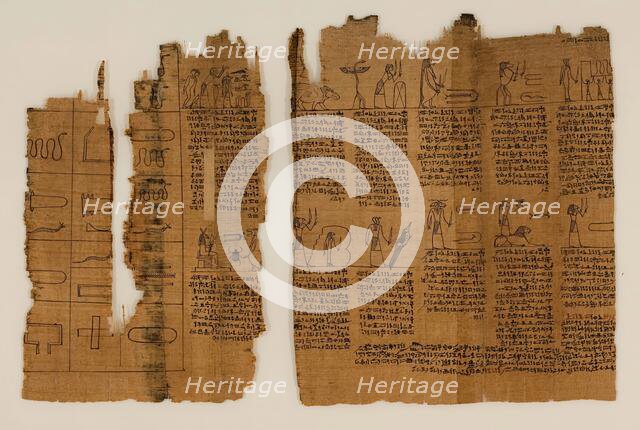 The Book of the Dead of Nes-Min, Section 19, c200-30 BC. Creator: Unknown.