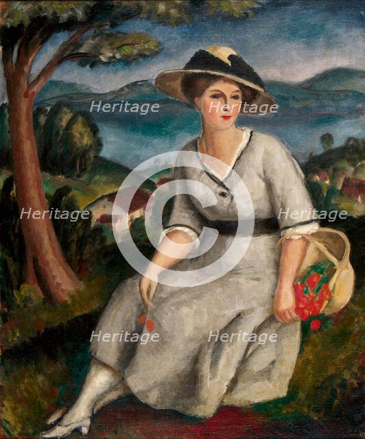 La femme en gris, . Creator: Robert; Paul Théophile (1879-1954).