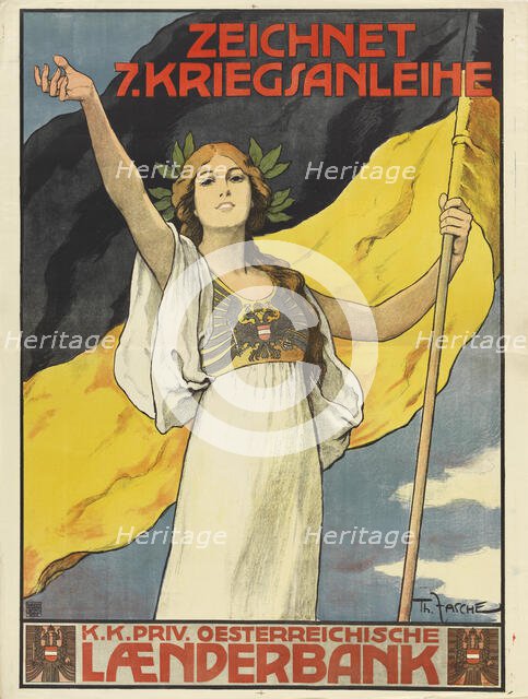 Subscribe to the 7th War Loan, 1917. Creator: Zasche, Theodor (1862-1922).
