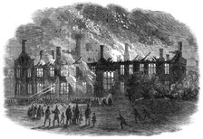 Destruction by fire of the western wing of Queen's College, Cork, on Thursday week, 1862. Creator: Unknown.