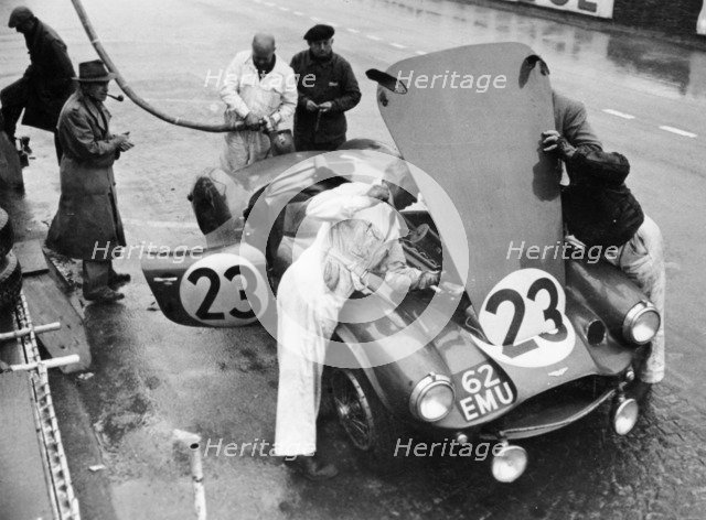 Pit stop, Le Mans 24 Hours, France, 1955. Artist: Unknown