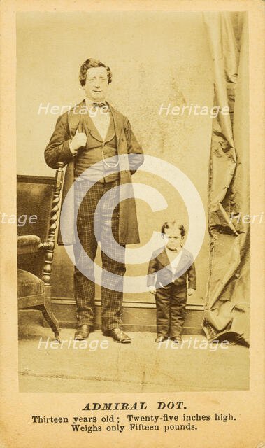 Admiral Dot : thirteen years old; twenty-five inches high, weighs only fifteen pounds, [1872?]. Creator: Unknown.