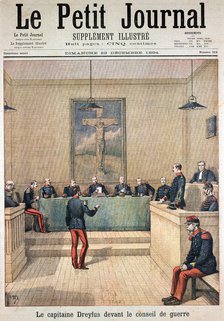Court martial of Albert Dreyfus, 1894. Artist: Unknown