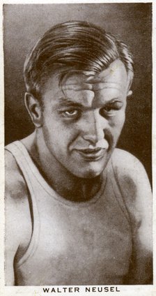 Walter Neusel, German boxer, 1938. Artist: Unknown