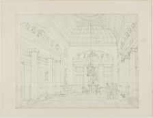 Study for The Hall, Carlton House, from Microcosm of London, c. 1808. Creator: Augustus Charles Pugin.