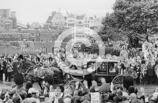 Coronation of Queen Elizabeth II, London, Tuesday 2nd June 1953.  Creator: Arthur Charles Kirby Ware.