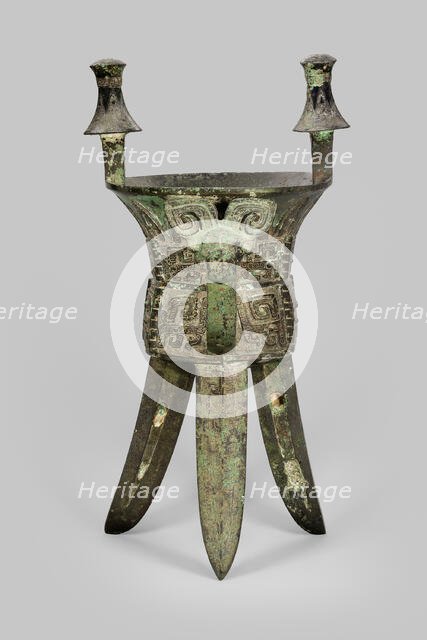 Goblet (jia), Late Shang dynasty, 13th century-1046 B.C. Creator: Unknown.