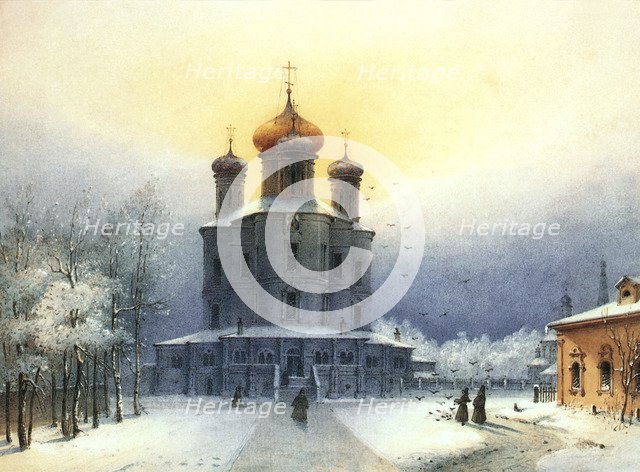 Donskoy Monastery', 1850s.  Creator: Weiss, Joseph Andreas (1814-1887).