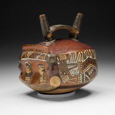 Double-Spouted Vessel Representing a Templelike Structure, 180 B.C./A.D. 500. Creator: Unknown.
