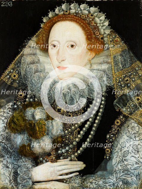 Portrait of Queen Elizabeth I of England (1533-1603), c1580-1585. Creator: English master.