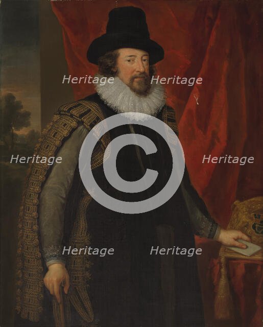 Portrait of Francis Bacon (1561-1626). Creator: Vanderbank, John (1694-1739).