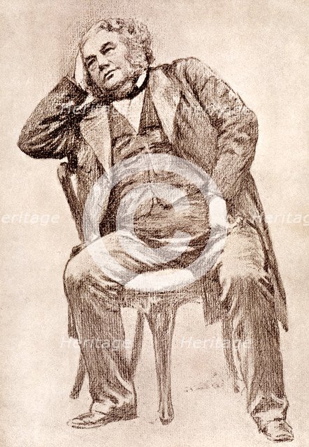 Mark Lemon, 19th century editor of Punch magazine, (1909).Artist: William Henry Margetson