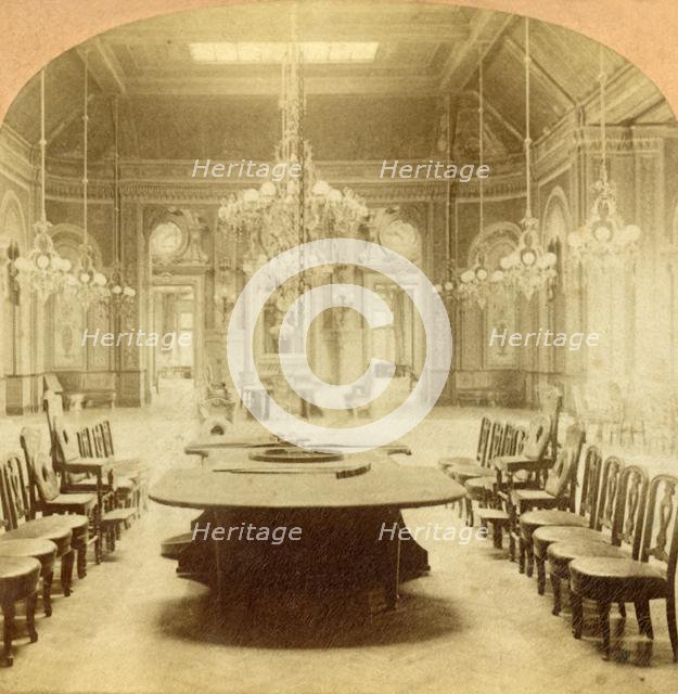 'The Main Hall in Gambling House at Monte Carlo', 1897. Creator: BW Kilburn.