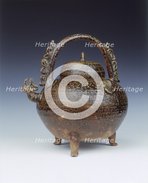 Pottery he with S-stampings, early Warring States period, China, late 5th-early 4th Century BC. Artist: Unknown