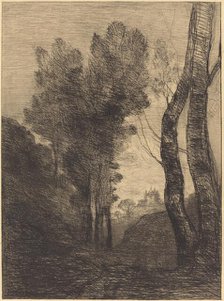 Environs of Rome (Environs de Rome), 1866. Creator: Jean-Baptiste-Camille Corot.