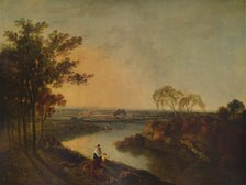 'An English River at Sunset, in the distance the Welsh hills', c1760, (1938). Artist: Richard Wilson.