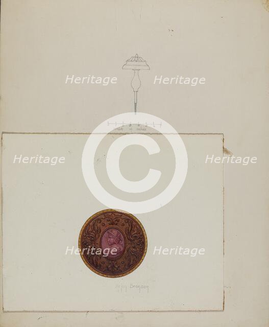 Curtain Tie-back, 1937. Creator: Grace Halpin.