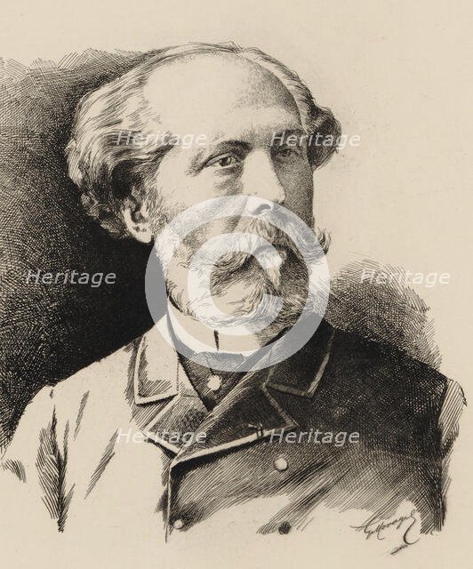 Portrait of the Composer Édouard Lalo (1823-1892). Creator: Anonymous.