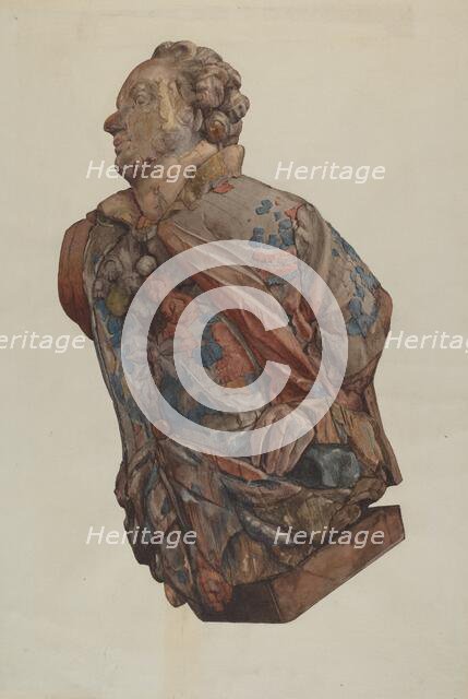 Figurehead, c. 1936. Creator: Ingrid Selmer-Larsen.