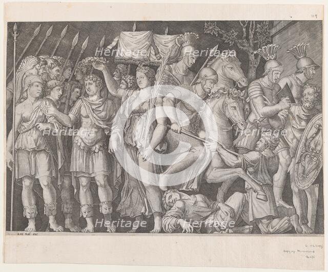 Speculum Romanae Magnificentiae: Trajan Between City of Victory and Rome, ca. 1500..., ca. 1500-34 . Creator: Anon.