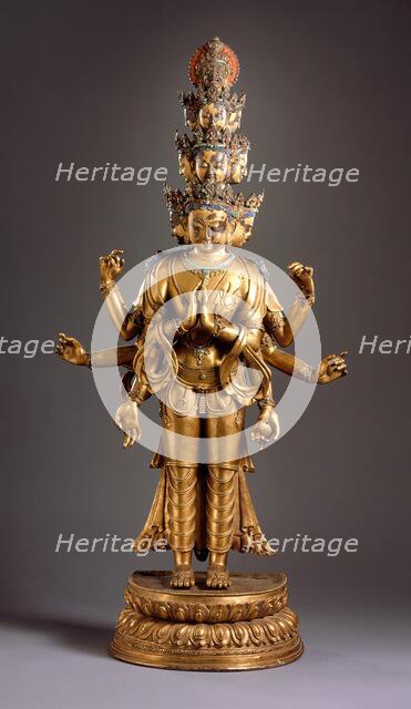 Eleven-Headed Avalokiteshvara, 16th century. Creator: Unknown.
