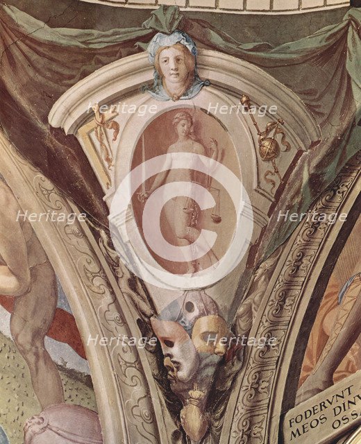 Allegories Of The Cardinal Virtues. Frescoes In The Chapel Of Eleonora Da Toledo. Artist: Bronzino, Agnolo (1503-1572)