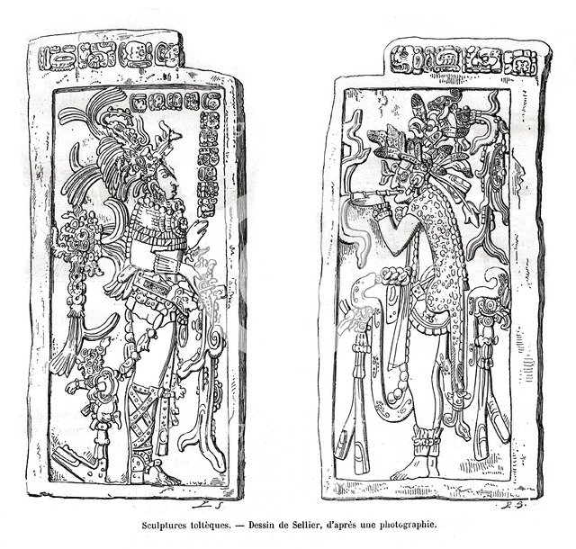 'Toltec sculptures', Mexico, 19th century. Artist: Unknown