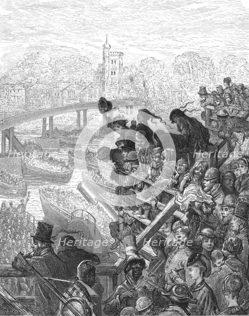 'Putney Bridge - The Return', 1872.  Creator: Gustave Doré.