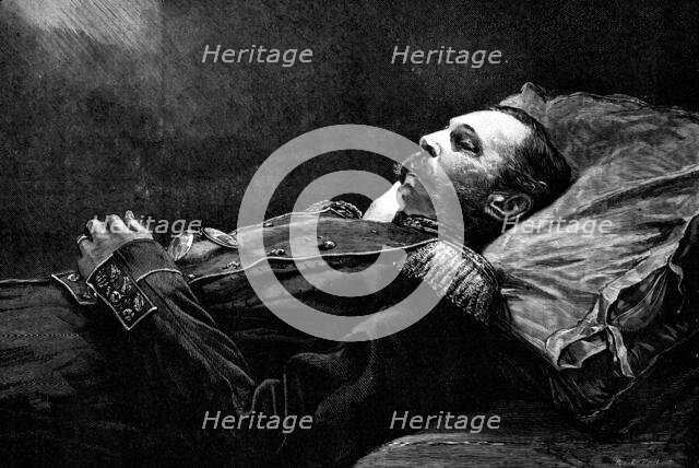 The late Emperor Alexander II. of Russia after death, 1881.  Creator: R&E Taylor.