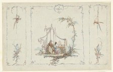 Design sketch in Chinoiserie style, 1763-1826. Creator: Abraham van Strij.