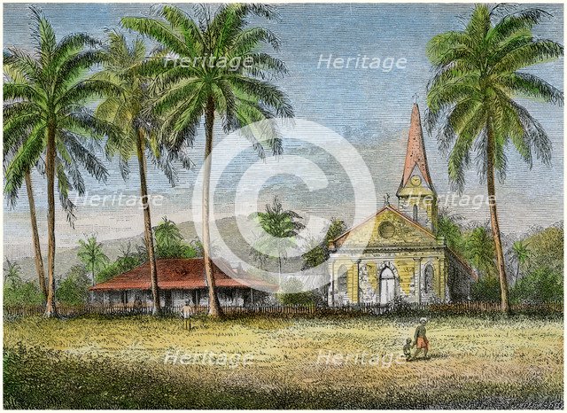 Church, Samoa, c1875. Artist: Unknown