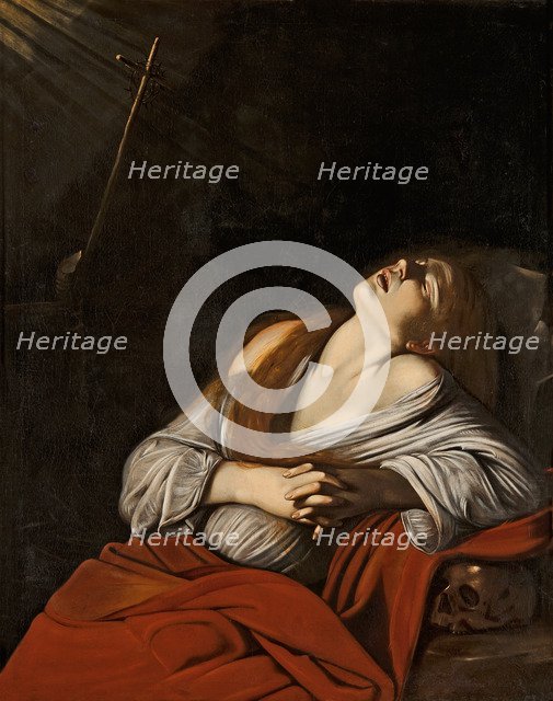 Mary Magdalen in Ecstasy (after Caravaggio), ca 1613.