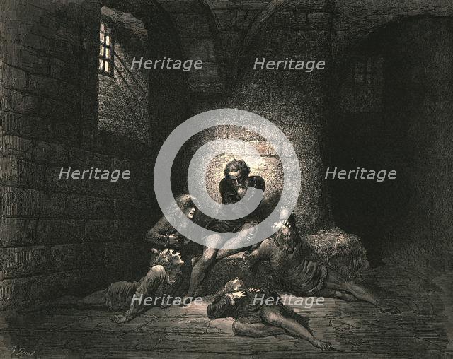 '"Then, not to make them sadder, I kept down my spirit in stillness"', c1890.  Creator: Gustave Doré.