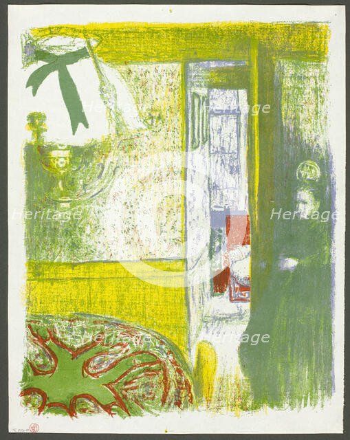 Interior with Hanging Lamp, 1899. Creator: Edouard Vuillard.