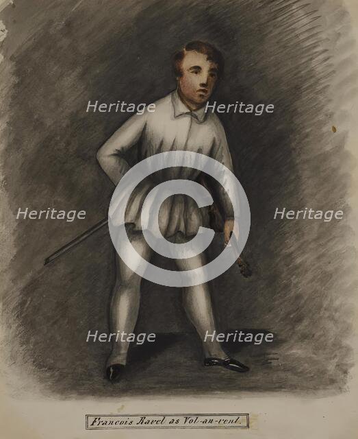 François Ravel as Vol-au-vent, 1855-1859. Creator: Alfred Jacob Miller.