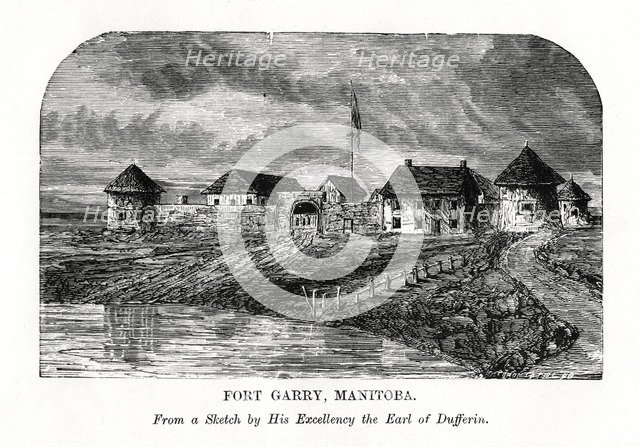 Fort Garry, Manitoba, Canada, late 19th century. Artist: Unknown