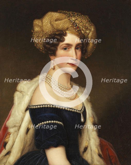Princess Augusta of Bavaria (1788-1851), Duchess of Leuchtenberg, ca 1825. Creator: Stieler, Joseph Karl (1781-1858).