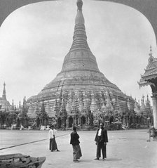 Shwedagon Pagoda, Rangoon, Burma, 1908. Artist: Stereo Travel Co