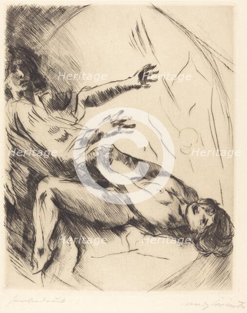 Joseph und Potiphars Weib I (Joseph and Potiphar's Wife I), 1914. Creator: Lovis Corinth.