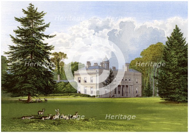 Brockley Hall, Somerset, home of the Smyth-Pigott family, c1880. Artist: Unknown