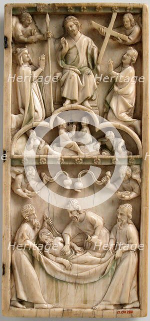 Leaf from an Ivory Diptych, French, 1250-1300. Creator: Unknown.