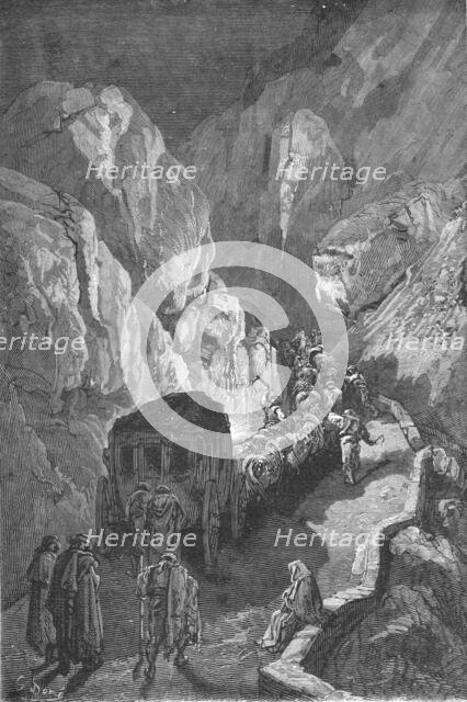 ''A diligence on the road to Granada; Notes on Spain', 1875. Creator: Unknown.