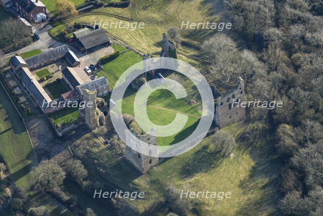 Sheriff Hutton quadrangular castle, North Yorkshire, 2022. Creator: Emma Trevarthen.