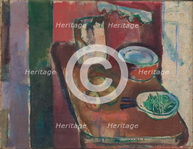 The Red Kitchen, probably 1913. Creator: Ludvig Karsten.