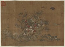 Flowers and insects, Ming dynasty, (15th century?). Creator: Unknown.