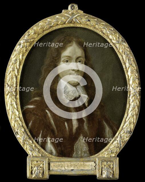 Portrait of Caspar van Kinschot, Poet, 1700-1732. Creator: Arnoud van Halen.